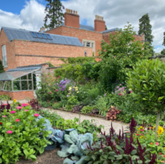 The productive potager at Morton Hall Gardens.