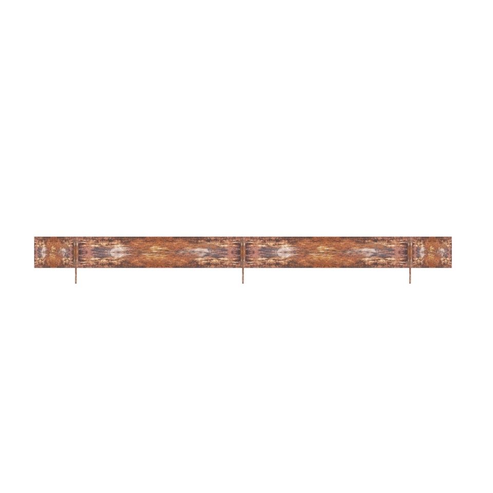 Edging strip rear