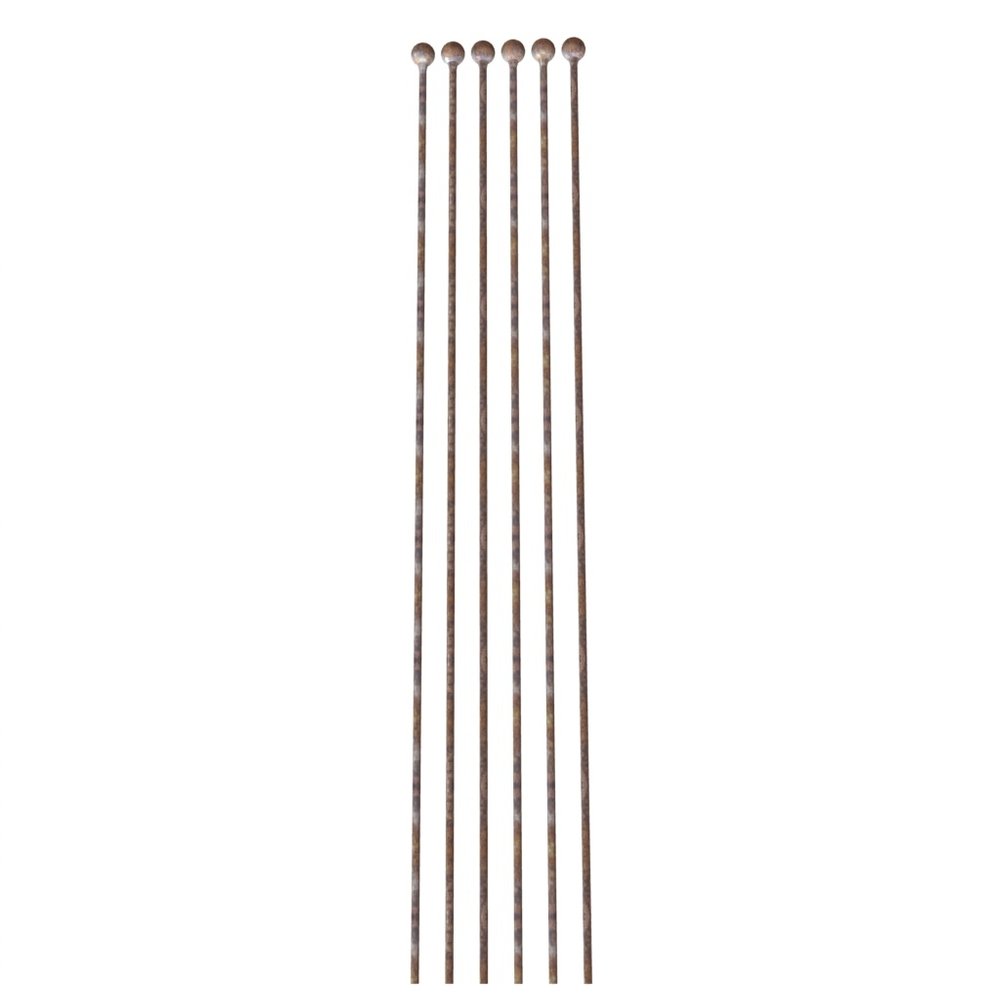 Set of ball topped stakes