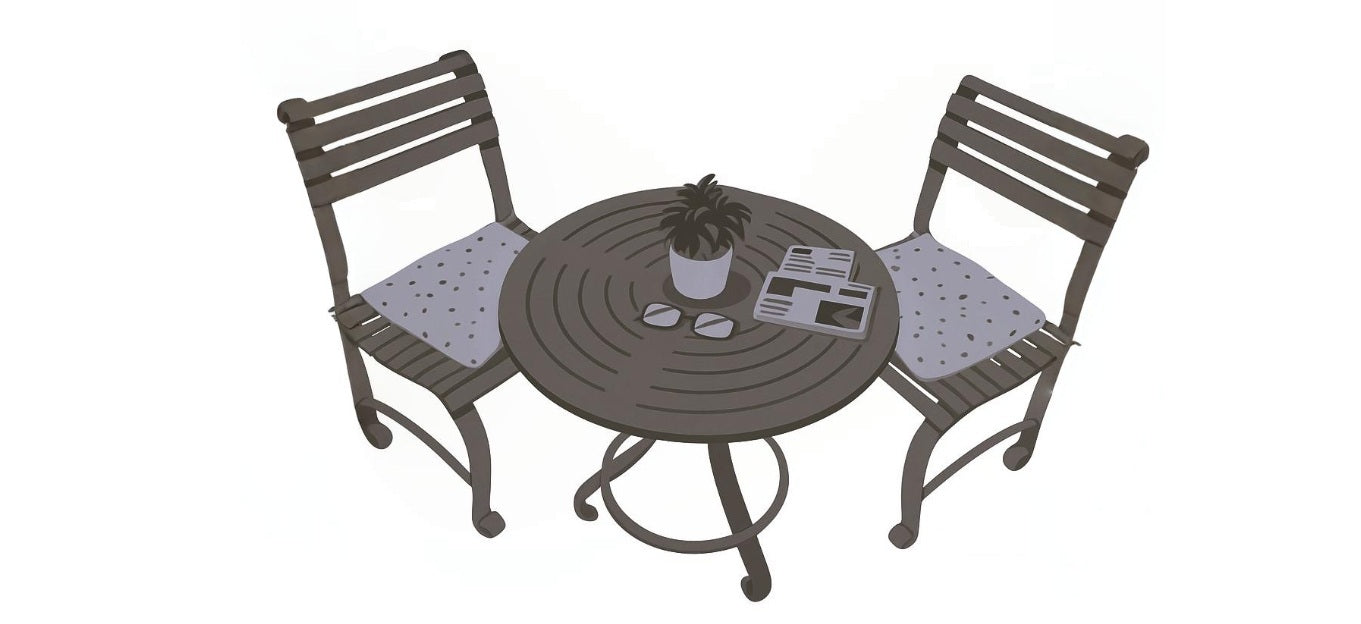 Bibury 3 piece Bistro Set